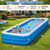Extra Large Inflatable Pool 180" x 76" x 22" with Air Pump Included – 1303 Gallon Blow Up Pool for Adults Family