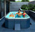 Non-Inflatable Kids' and Adults' Swimming Pool Hard Plastic Shell Dog Pool for Family Backyard Garden Outdoor Indoor, 113" L x 66" W x 20" H