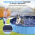 120'' Foldable Dog Pool, Kiddie Pool, Heavy Duty Non-Slip Plastic Pet Wading Pool for Large Dogs, Indoor and Outdoor