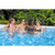 18' x 9' x 48” Rectangular Metal Frame Outdoor Swimming Pool Set with Sand Filter Pump, Ladder, and Cover
