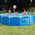 INTEX Metal Frame 12 ft x 30 in Above Ground Pool Set, Round Swimming Pool with Steel Frame, 530 GPH Cartridge Filter Pump