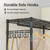 VIPEK R2C Plus Heavy Duty Rolling Garment Racks With Cover Clothing Rack for Hanging Clothes Portable Closet With Adjustable Wire Shelving