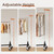 500 LBS Commercial Garment Rack with Wheels Rolling Portable Clothes Rack for Bedroom, Laundry Room, Balcony 24" D x 63" W x 71" H, 2 Packs