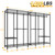 H50 Clothing Racks for Hanging Clothes, Freestanding Wardrobe Closet 89.8'' W x 15.8" D x 76.2" H, Max Load 1400 Lbs, Black