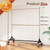 Commercial Garment Rack for Hanging Clothes with Wheels Hold 610 LBS Rolling Portable Z Rack for Bedroom, Laundry 23" D x 63" W x 86" H, 2Pack