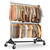 Commercial Garment Rack for Hanging Clothes with Wheels Hold 610 LBS Rolling Portable Z Rack for Bedroom, Laundry 23" D x 63" W x 86" H, 2Pack