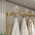 Weeding Dress Retail Clothes Rack,Freestanding Rack, Shoes Bags Clothes Organizer Garment Rack (59" L)