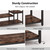 LITTLE TREE Free Standing Wood Closet Clothes Rack,Heavy Duty Grament Rack with Shelves,Hanging Racks for Clothes Clothing Rack for Bedrom