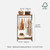 Solid Wood Clothes Rack, Clothing Rack with 2 Shelves Storage, Floor-Standing Coat Rack for Bedroom