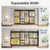 VIPEK X4 Expandable Heavy Duty Clothes Rack, Adjustable from 7'4" to 10'2" with Adjustable Shelves and Hanger Rods