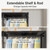 VIPEK X4 Expandable Heavy Duty Clothes Rack, Adjustable from 7'4" to 10'2" with Adjustable Shelves and Hanger Rods