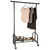 WENKO Clothing Rack, Rolling Clothes Rack with Bottom Shelf, Hanging Clothes Garment Rack with Wheels