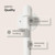 pamo White Clothing Rack – 76" W x 76" H, 260 lbs Load Capacity | Free Standing Clothes Rack Powder Coated Closet Organizer