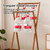 Clothing Rack, Double Rod Garment Storage Rack, Bamboo Foldable Clothes Rail