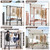 Heavy Duty 450LB Load Aluminum Clothes Drying Rack, Foldable Rolling Garment Rack, Height Adjustable & Extendable