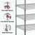 Zedfire 18" x 24" x 70" NSF Chrome Clothes Rack with Wheels, Heavy Duty Garment and Coat Shelf Organizer