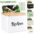 Metal Premium Recipe Box with Bamboo Grooved Lid