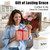 Metal Premium Recipe Box with Bamboo Grooved Lid