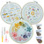 Embroidery Kit,3 Pack Embroidery Kit for Beginners