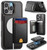 Usroom for iPhone 16 Pro Wallet Case Compatible with Magsafe