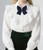 Bow Ties for Women Solid Color BowTies Womens Pre Tied