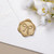 3D Bow Wax Seal Stickers - 50 Pcs Elegant Self-Adhesive Metallic Light Gold Seals