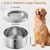 Dog Water Bowl No Spill, 4.5L/1.2Gal Large Capacity Stainless Steel