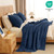 PHF 100% Cotton Waffle Throw Blanket for Couch