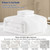 PHF Cotton Muslin Comforter Set Twin – 100% Cotton Cover, Ultra Soft & Breathable, 2PCS Lightweight All-Season Bedding with Polyester Fill, 1 Comforter 68"x90" & 1 Pillow Sham 20"x26", White