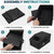 2-Pack Black Hat Organizer Boxes – Holds Up to 24 Caps Stackable Baseball Cap Storage, Breathable Fabric