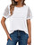 Lace Summer Tops 2026 Spring Trendy Casual T-Shirts