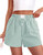 Summer Pajama Shorts Women Gingham Plaid Shorts Y2k Beach Bottoms