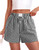 HONGTEYA Boxer Shorts for Women Casual Cotton Summer Pajama Shorts