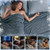PHF Cooling Comforter King Size Rayon from Bamboo, 90"x90", Navy Blue