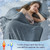 PHF Cooling Comforter King Size Rayon from Bamboo, 90"x90", Navy Blue