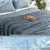 PHF Cooling Comforter King Size Rayon from Bamboo, 108 "x90, Navy Blue