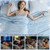 PHF Cooling Comforter King Size Rayon from Bamboo, 60"x80", Sky Blue