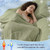 PHF Cooling Comforter King Size Rayon from Bamboo, 108 "x90, Oil Green