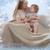 PHF Cooling Comforter King Size Rayon from Bamboo, 108 "x90, Taupe