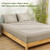 PHF 100% Rayon Derived from Bamboo Fitted Sheet Queen Size
