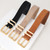 Ladies Leather Waist Belt with Gold Buckle
