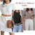 Ladies Leather Waist Belt with Gold Buckle