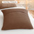 PHF 100% Cotton Waffle Weave Euro Shams 26" x 26", No Filling