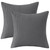 PHF 100% Cotton Waffle Weave Throw Pillow Cover, 24" x 24", No Filling