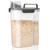 BPA Free Food Dispenser with Pouring Spout Handle for Flour Pasta Grain,