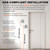Brushed Silver Number Signage, Educational Institution Directional