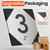 Room Numbers for Office Doors, Brushed Silver Number Signage