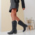 Round Toe Mid Calf Boots for Women