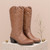 Cowgirl Round Toe Mid Calf Boots for Women