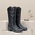 Cowgirl Round Toe Mid Calf Boots for Women
